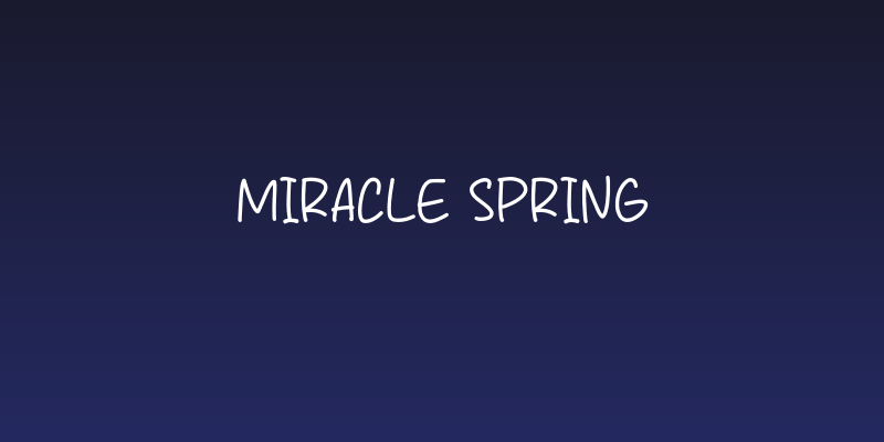 Miracle Spring Social Header