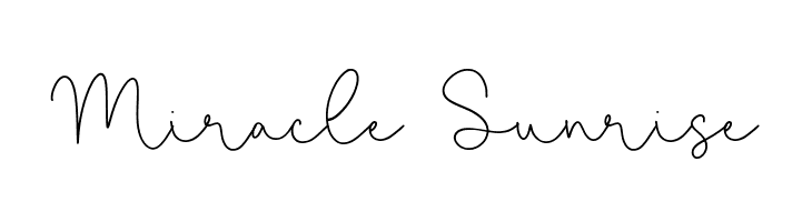 Miracle Sunrise  font caratteri gratis