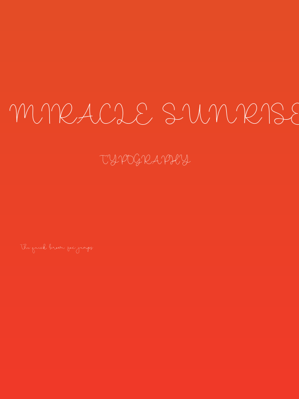 Miracle Sunrise Poster