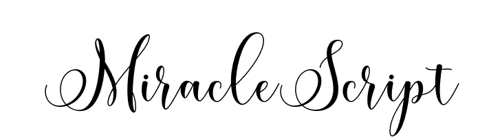 MiracleScript  les polices de caractères gratuit tlcharger