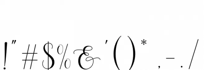 MiracleScript Font OTHER CHARS