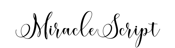 MiracleScript  baixar fontes gratis