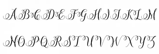 MiracleScript Schriftart Groß