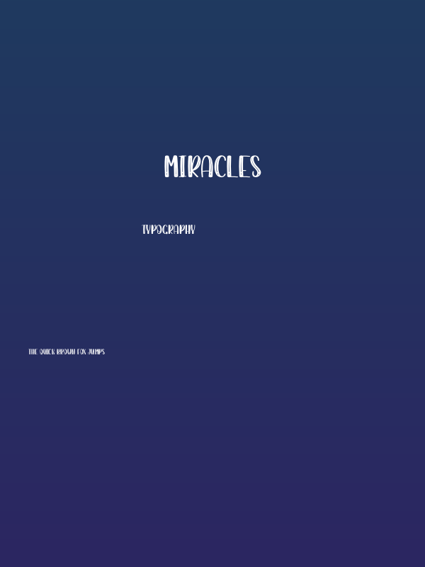 Miracles Poster