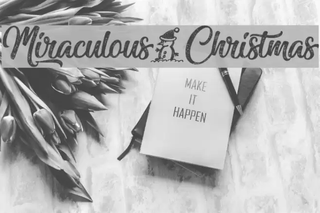 Miraculous&Christmas Font examples
