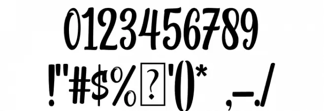 Miradila Font OTHER CHARS