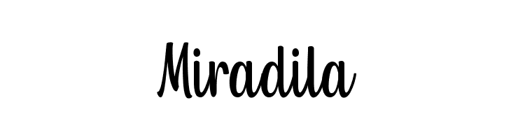 Miradila  免费字体下载