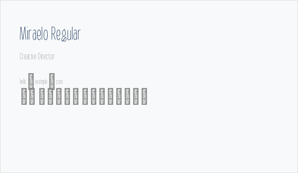 Miraelo Regular Business Card