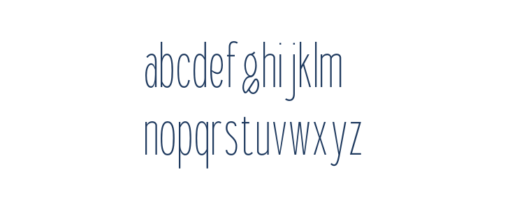 Miraelo Regular Lowercase