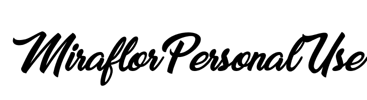 Miraflor Personal Use   免费字体下载