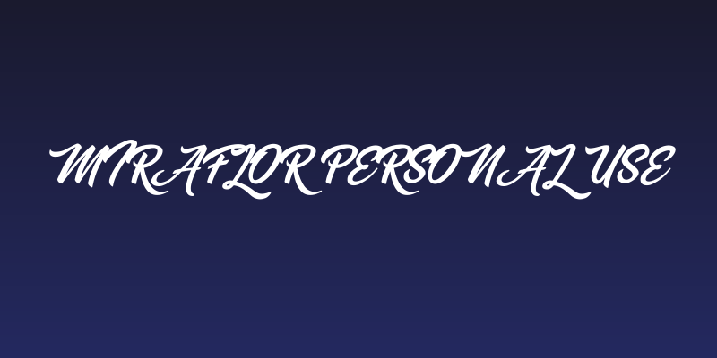 Miraflor Personal Use  Social Header