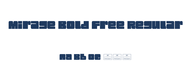 Mirage Bold Free Regular Font Preview