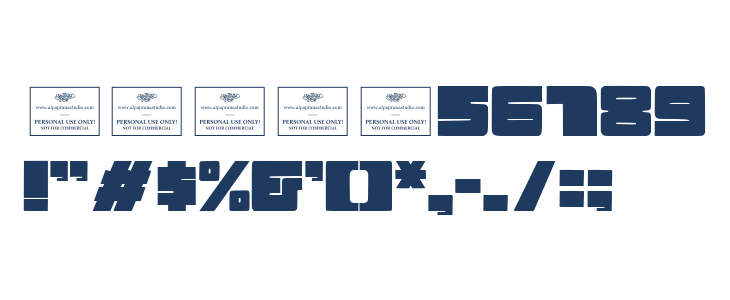 Mirage Bold Free Regular Other Characters