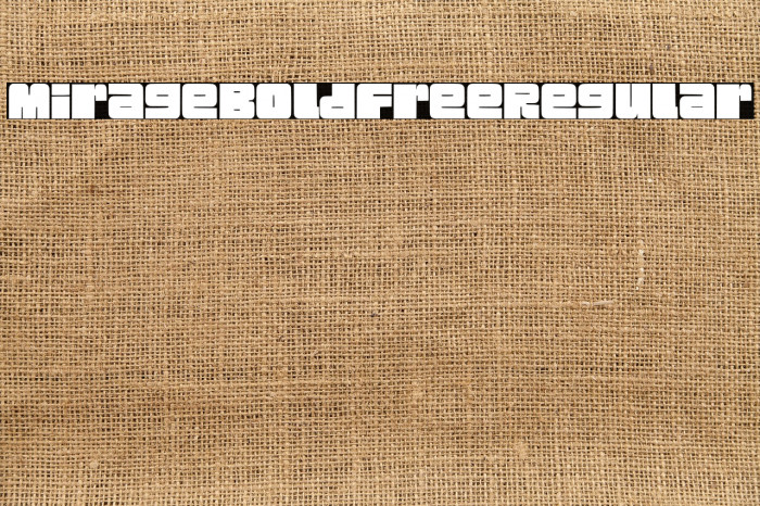 Mirage Bold Free Regular Example 1
