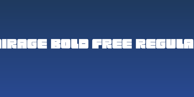 Mirage Bold Free Regular Social Header