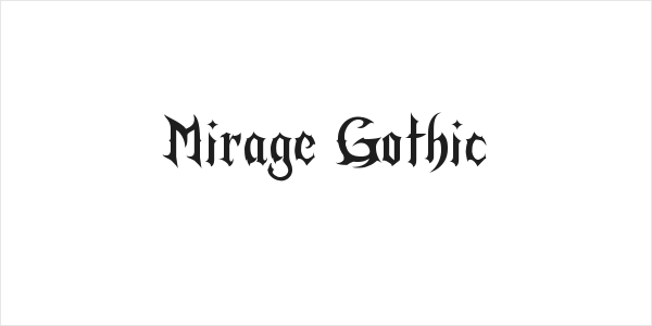 Mirage Gothic Logo