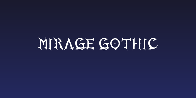 Mirage Gothic Social Header