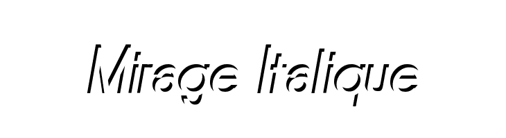 Mirage Italique  Descarca Fonturi Gratis