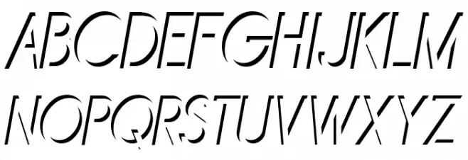 Mirage Italique Font UPPERCASE
