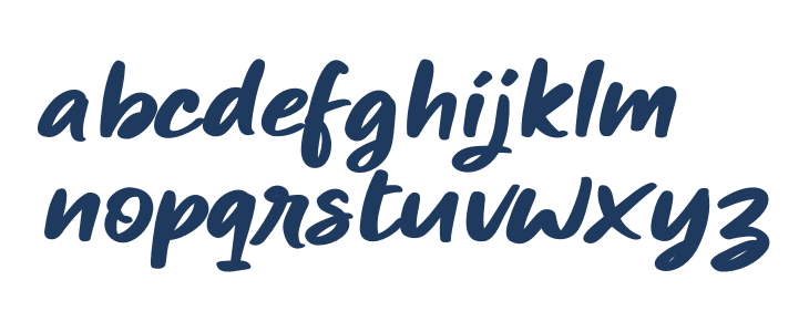 Miraikato Hand PERSONAL USE Bold Italic Lowercase