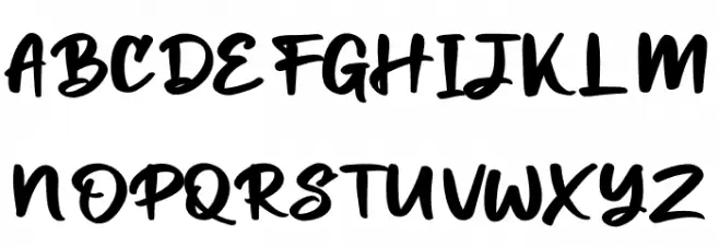 Miraikato Hand PERSONAL USE Bold Font Litere mari