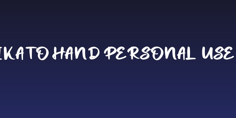 Miraikato Hand PERSONAL USE Bold Social Header