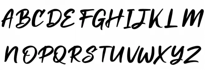 Miraikato Hand PERSONAL USE Italic Font UPPERCASE