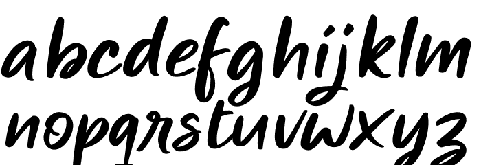 Miraikato Hand PERSONAL USE Italic Font LOWERCASE