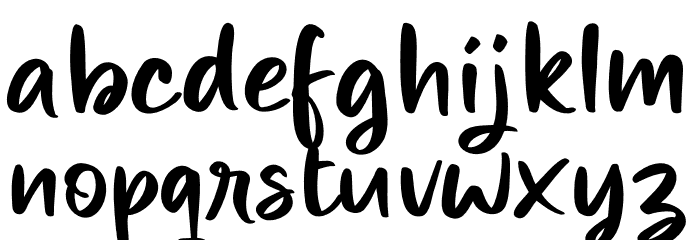 Miraikato Hand PERSONAL USE Regular Font LOWERCASE
