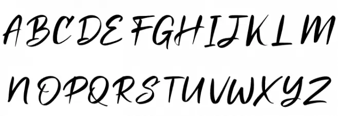Miraikato Hand PERSONAL USE Thin Italic Polices MAJUSCULES