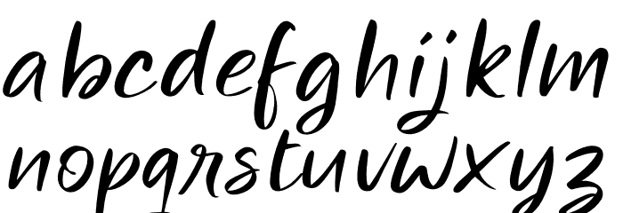 Miraikato Hand PERSONAL USE Thin Italic Font LOWERCASE