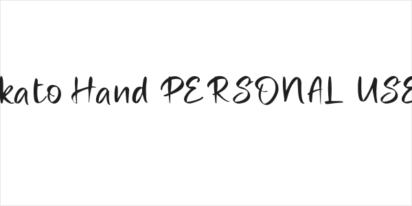 Miraikato Hand PERSONAL USE Thin Logo
