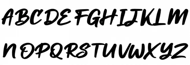 Miraikato Script PERSONAL USE Bold Italic Schriftart Groß