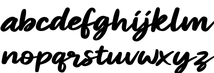 Miraikato Script PERSONAL USE Bold Italic Font LOWERCASE