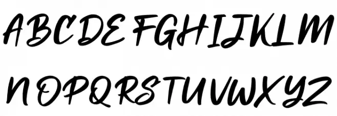 Miraikato Script PERSONAL USE Italic फ़ॉन्ट अपरकेस