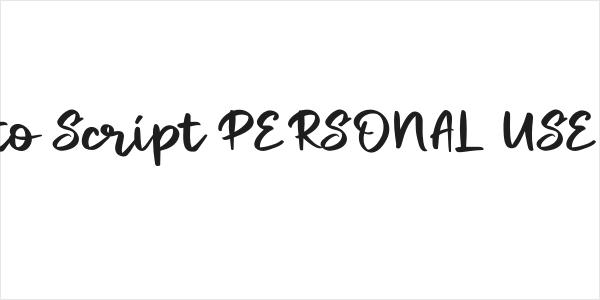 Miraikato Script PERSONAL USE Regular Logo