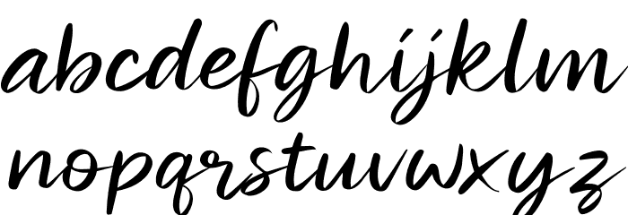 Miraikato Script PERSONAL USE Thin Italic Font LOWERCASE