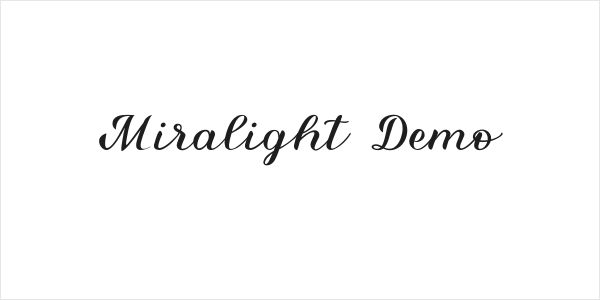 Miralight Demo Logo