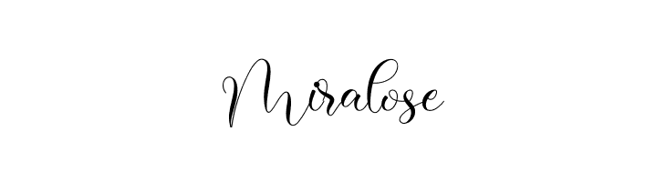 Miralose  Descarca Fonturi Gratis