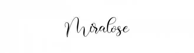 Miralose  Frei Schriftart Herunterladen