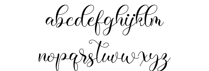 Miralose Font LOWERCASE