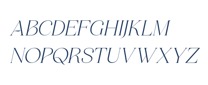 Miralova Italic Uppercase