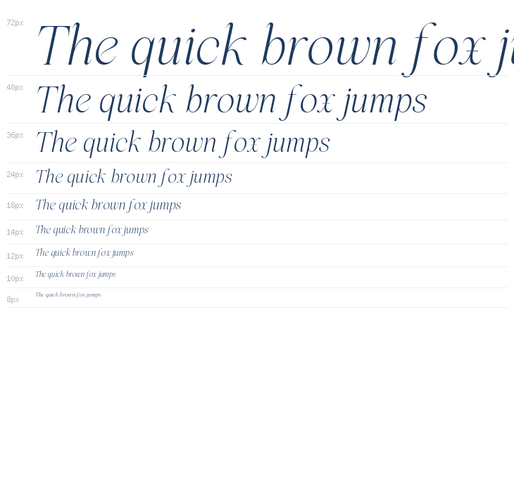 Miralova Italic Waterfall