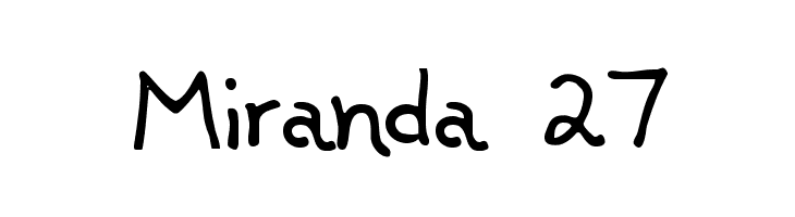 Miranda 27 Font