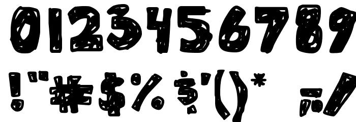 Miranda Writes Font OTHER CHARS