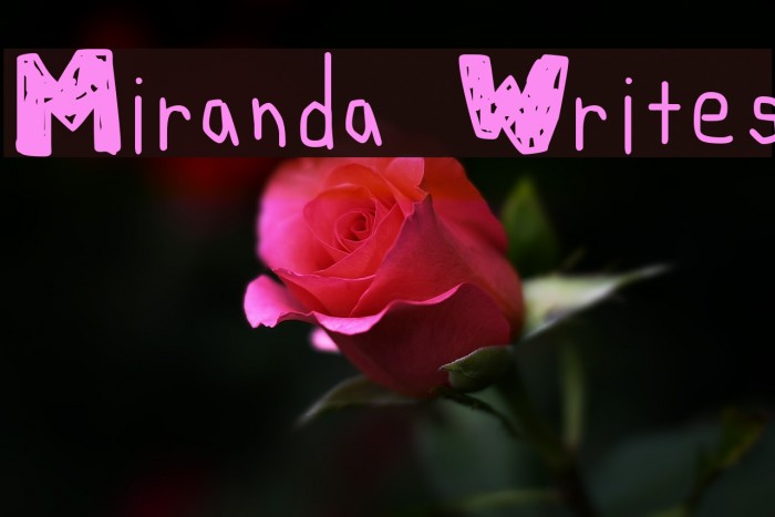 Miranda Writes Font examples