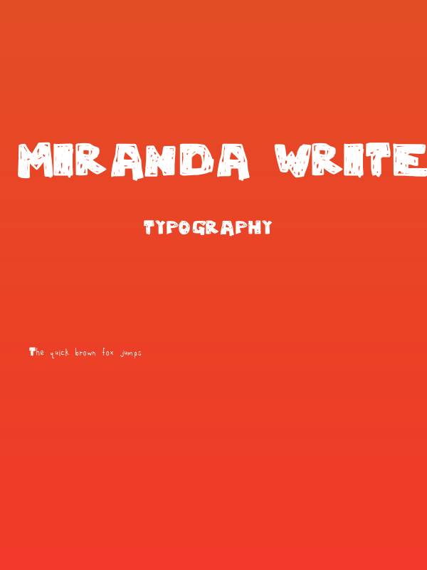 Miranda Writes Poster