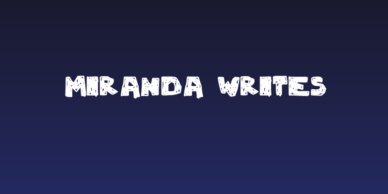 Miranda Writes Social Header