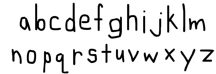 Miranda Writes Font LOWERCASE