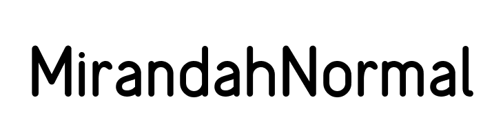 MirandahNormal  font caratteri gratis